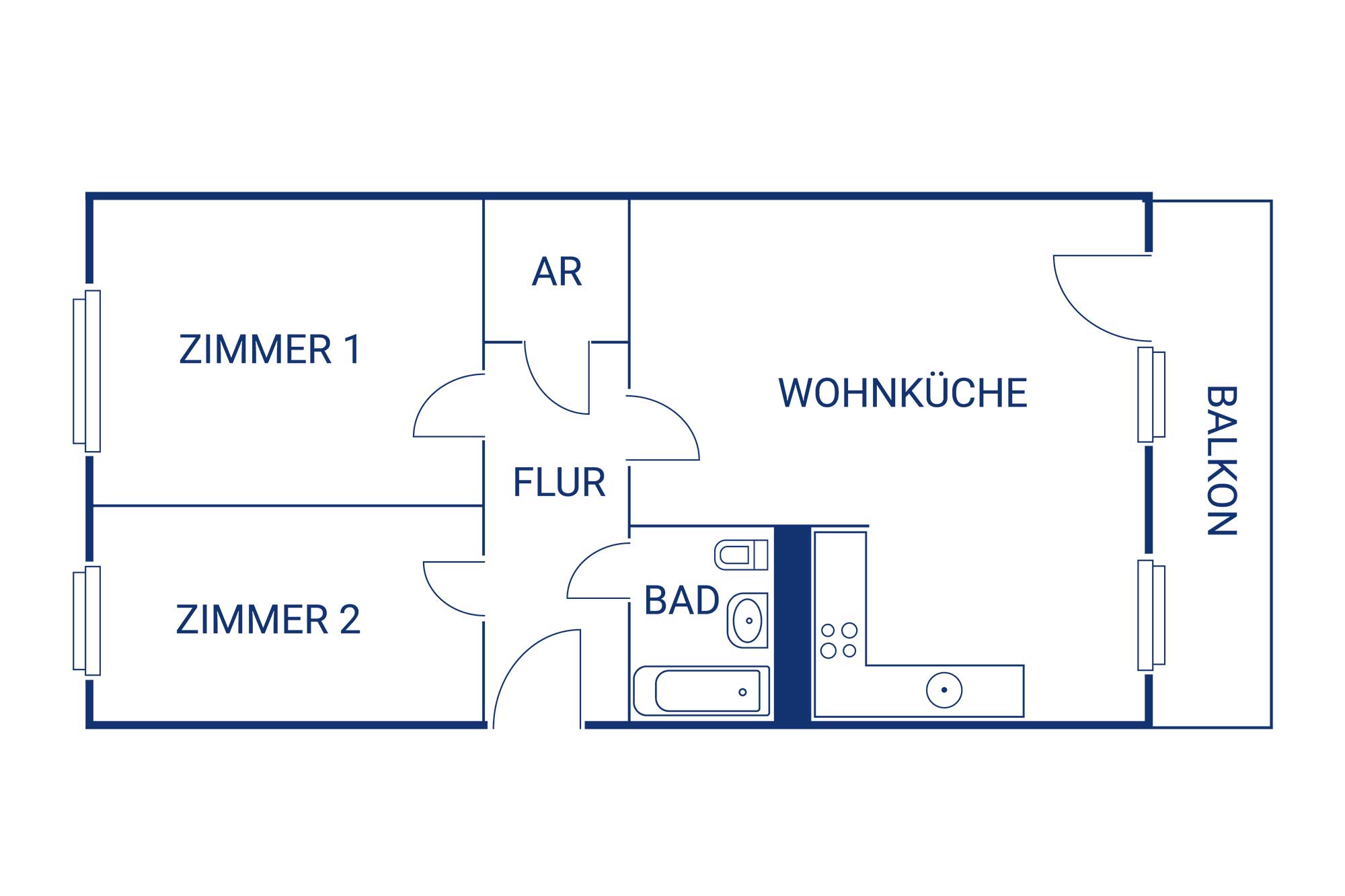 Ziegesarstrasse 13 OG8 Nr3 - möbliert Wohnen in Jena