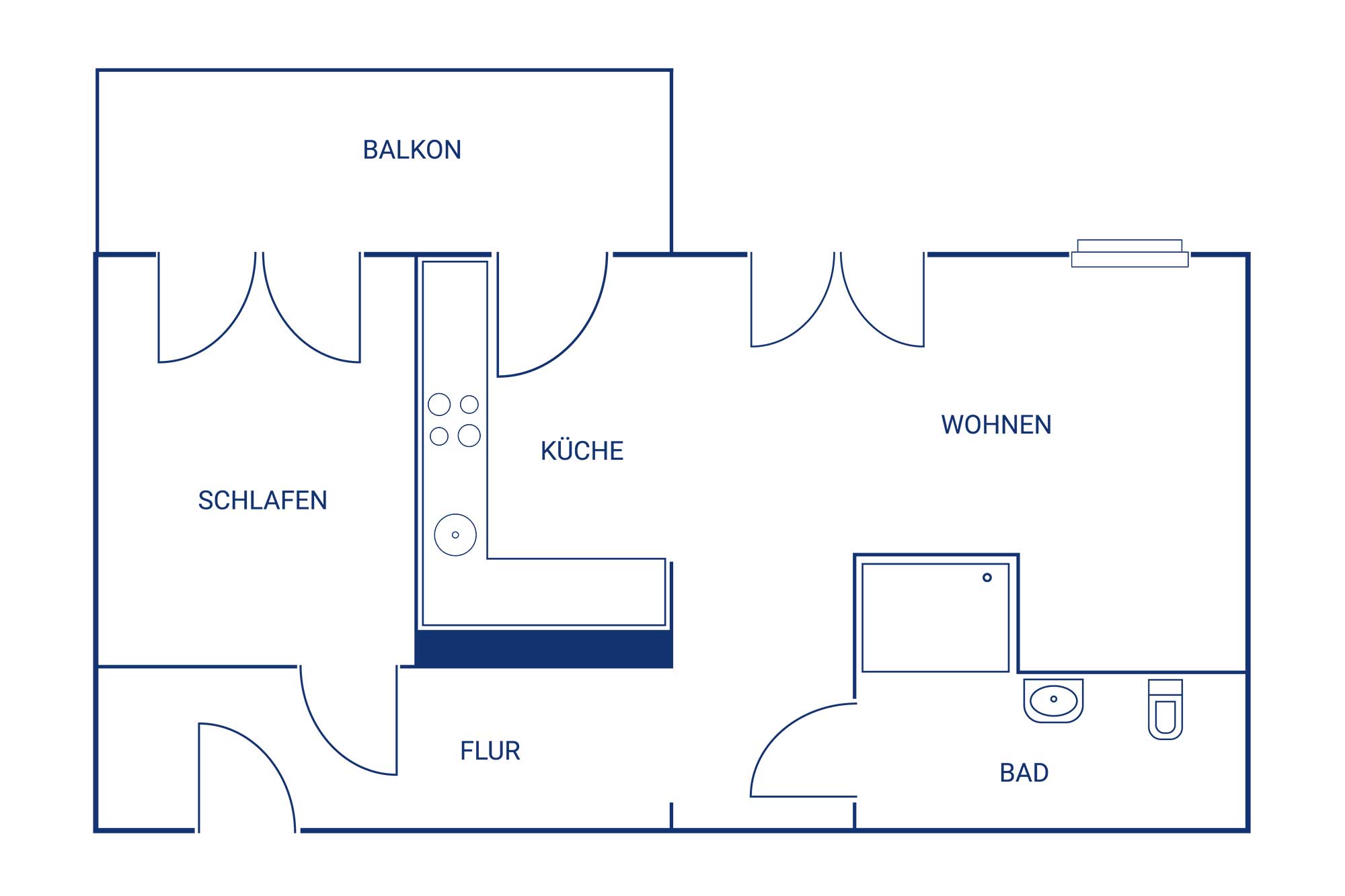 Ziegesarstrasse13-OG8-Nr3-1 Ziegesarstrasse 13 OG8 Nr3 - möbliert Wohnen in Jena